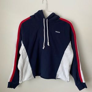 Levi’s cropped hoodie sweatshirt, size large